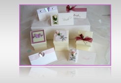place settings and favour boxes
