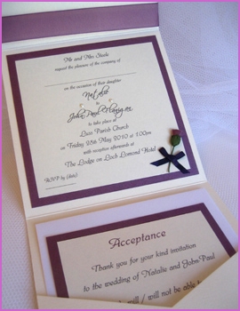 Bespoke Pearl design with thistle